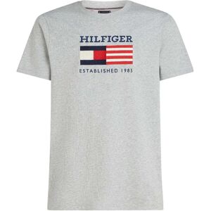 Tommy Hilfiger Americana Monotype Flag Short Sleeve T-shirt Light Grey Heather S Men Tommy Hilfiger Americana Monotype Flag Short Sleeve T-shirt Light Grey Heather S Men
