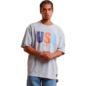 Starter Black Label Starter Usa Oversized Short Sleeve T-shirt Heather Grey M Men Starter Black Label Starter Usa Oversized Short Sleeve T-shirt Heather Grey M Men