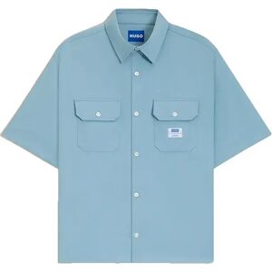 Hugo Boss Ekyno 10260730 01 Short Sleeve Shirt Light / Pastel Blue M Men Hugo Boss Ekyno 10260730 01 Short Sleeve Shirt Light / Pastel Blue M Men