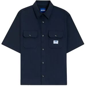 Hugo Boss Ekyno 10260730 01 Short Sleeve Shirt Navy M Men Hugo Boss Ekyno 10260730 01 Short Sleeve Shirt Navy M Men