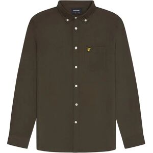 Lyle & Scott Plain Oxford Long Sleeve Shirt Olive XS Men Lyle & Scott Plain Oxford Long Sleeve Shirt Olive XS Men