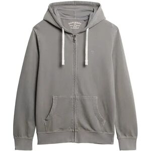 Superdry Classic Essential Full Zip Sweatshirt Charcoal Grey 2XL Men Superdry Classic Essential Full Zip Sweatshirt Charcoal Grey 2XL Men