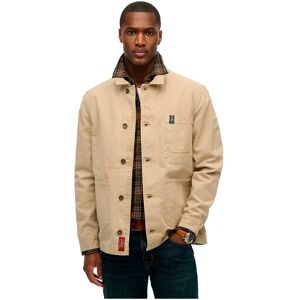 Superdry Merchant Canvas Jacket Stonewash Taupe Brown XL Men Superdry Merchant Canvas Jacket Stonewash Taupe Brown XL Men