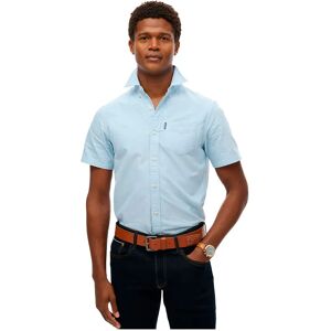 Superdry Oxford Short Sleeve Shirt Classic Blue L Men Superdry Oxford Short Sleeve Shirt Classic Blue L Men