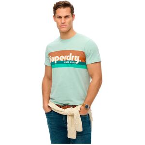 Superdry Terrain Logo Stripe Relxed Short Sleeve T-shirt Harbour Grey Slub 2XL Men Superdry Terrain Logo Stripe Relxed Short Sleeve T-shirt Harbour Grey Slub 2XL Men