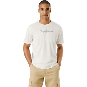 Pepe Jeans Eggo N Short Sleeve T-shirt Off White M Men Pepe Jeans Eggo N Short Sleeve T-shirt Off White M Men
