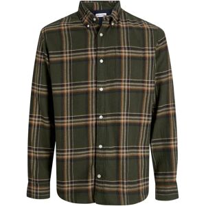 Jack & Jones Classic Flannel Check Plus Size Long Sleeve Shirt Rosin 2XL Men Jack & Jones Classic Flannel Check Plus Size Long Sleeve Shirt Rosin 2XL Men