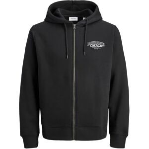 Jack & Jones Makoto Plus Size Full Zip Sweatshirt Black 3XL Men Jack & Jones Makoto Plus Size Full Zip Sweatshirt Black 3XL Men