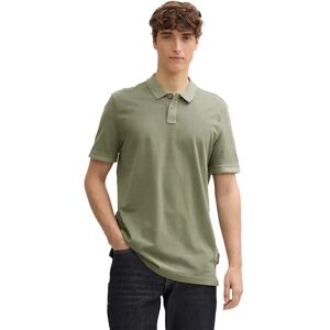 Tom Tailor Overdyed Short Sleeve Polo Tree Moss Green L Men Tom Tailor Overdyed Short Sleeve Polo Tree Moss Green L Men