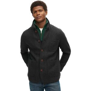 Superdry Merchant Textured Overshirt Charcoal XL Men Superdry Merchant Textured Overshirt Charcoal XL Men