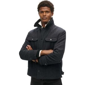 Superdry Merchant Wool Chore Jacket Navy Herringbone L Men Superdry Merchant Wool Chore Jacket Navy Herringbone L Men