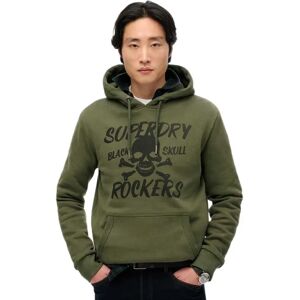 Superdry Black Skull Hoodie Army Green M Men Superdry Black Skull Hoodie Army Green M Men