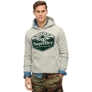 Superdry Sun Hoodie Grey Marl L Men Superdry Sun Hoodie Grey Marl L Men