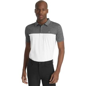 Calvin Klein Golf Colour Block Short Sleeve Polo Charcoal Marl / White 3XL Men Calvin Klein Golf Colour Block Short Sleeve Polo Charcoal Marl / White 3XL Men