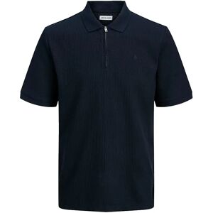 Jack & Jones Austin Zip Plus Size Short Sleeve Polo Navy Blazer / Classic 7XL Men Jack & Jones Austin Zip Plus Size Short Sleeve Polo Navy Blazer / Classic 7XL Men