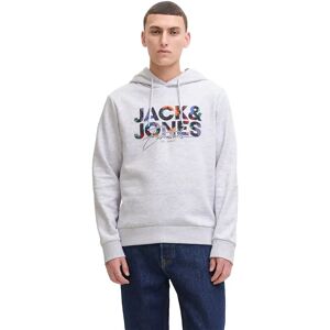 Jack & Jones Geplas Ln Hoodie White Melange S Men Jack & Jones Geplas Ln Hoodie White Melange S Men