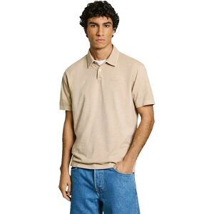 Pepe Jeans New Oliver Gd Short Sleeve Polo Light Beige 2XL Men Pepe Jeans New Oliver Gd Short Sleeve Polo Light Beige 2XL Men