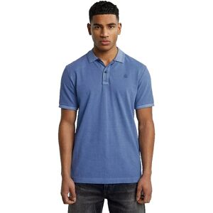 G-star Dunda Overdyed Slim Short Sleeve Polo Dutch Blue Gd XS Men G-star Dunda Overdyed Slim Short Sleeve Polo Dutch Blue Gd XS Men