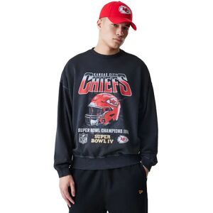 New Era Nfl Boxy Washed Kansas City Chiefs Sweatshirt Black XL Men New Era Nfl Boxy Washed Kansas City Chiefs Sweatshirt Black XL Men
