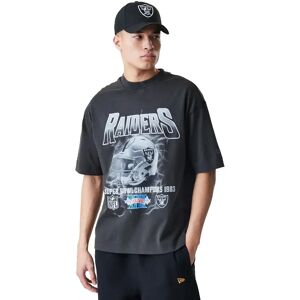 New Era Nfl Washed Boxy Las Vegas Raiders Short Sleeve T-shirt Grey XL Men New Era Nfl Washed Boxy Las Vegas Raiders Short Sleeve T-shirt Grey XL Men