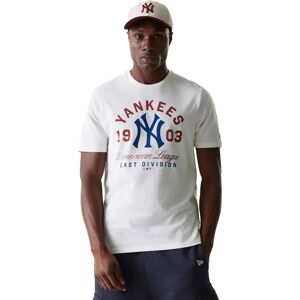 New Era Mlb Wordmark Regular New York Yankees Short Sleeve T-shirt Open White S Men New Era Mlb Wordmark Regular New York Yankees Short Sleeve T-shirt Open White S Men
