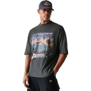 New Era Nba Washed Graphic Los Angeles Lakers Short Sleeve T-shirt Grey S Men New Era Nba Washed Graphic Los Angeles Lakers Short Sleeve T-shirt Grey S Men