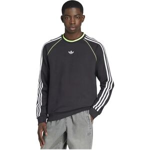 adidas Originals Adicolor Piping Crewneck Sweatshirt Black / White S Men adidas Originals Adicolor Piping Crewneck Sweatshirt Black / White S Men