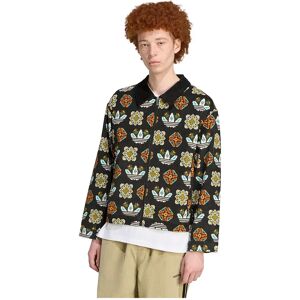 adidas Originals Monogram Allover Print Loose Coach Jacket Black S Men adidas Originals Monogram Allover Print Loose Coach Jacket Black S Men