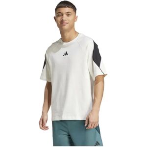 adidas Stadium Short Sleeve T-shirt Off White / Black 2XL Men adidas Stadium Short Sleeve T-shirt Off White / Black 2XL Men