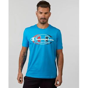 Champion 217279 Short Sleeve T-shirt Blue S Men Champion 217279 Short Sleeve T-shirt Blue S Men