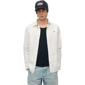 Superdry Classic Oxford Long Sleeve Shirt Optic White Oxford 2XL Men Superdry Classic Oxford Long Sleeve Shirt Optic White Oxford 2XL Men