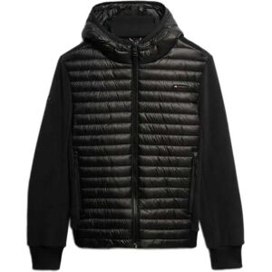 Superdry Storm Fleece Hybrid Jacket Black M Men Superdry Storm Fleece Hybrid Jacket Black M Men