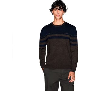 Armani Exchange Xm000901_af11965 Sweater Chocolate Mel / Deep Navy L Men Armani Exchange Xm000901_af11965 Sweater Chocolate Mel / Deep Navy L Men