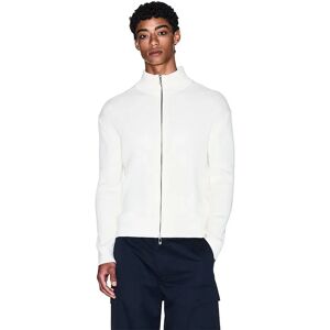 Armani Exchange Xm000912_af10348 Full Zip Sweater Off White XL Men Armani Exchange Xm000912_af10348 Full Zip Sweater Off White XL Men