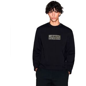 Armani Exchange Xm001892_af10818 Sweatshirt Black Diagonal Gold L Men Armani Exchange Xm001892_af10818 Sweatshirt Black Diagonal Gold L Men