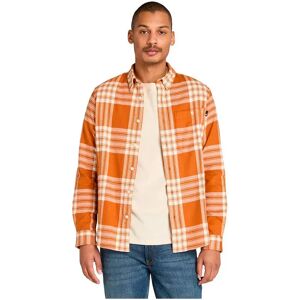 Timberland Midweight Flannel Check Long Sleeve Shirt Leather Brown Yd XL Men Timberland Midweight Flannel Check Long Sleeve Shirt Leather Brown Yd XL Men