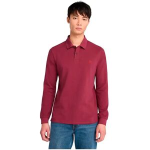Timberland Millers River Long Sleeve Polo Burgundy L male Timberland Millers River Long Sleeve Polo Burgundy L male