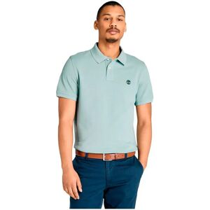 Timberland Millers River Pique Short Sleeve Polo Silver Blue L Men Timberland Millers River Pique Short Sleeve Polo Silver Blue L Men