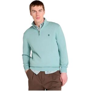 Timberland Williams River Cotton Yd Half Zip Sweater Silver Blue 3XL Men Timberland Williams River Cotton Yd Half Zip Sweater Silver Blue 3XL Men