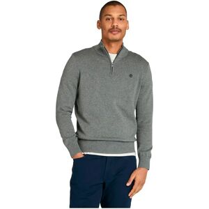 Timberland Williams River Cotton Yd Half Zip Sweater Dark Grey Ht / Obsidian 3XL Men Timberland Williams River Cotton Yd Half Zip Sweater Dark Grey Ht / Obsidian 3XL Men
