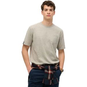 Superdry Merchant Pocket Short Sleeve T-shirt Vintage Sweat Light Grey Marl L Men Superdry Merchant Pocket Short Sleeve T-shirt Vintage Sweat Light Grey Marl L Men