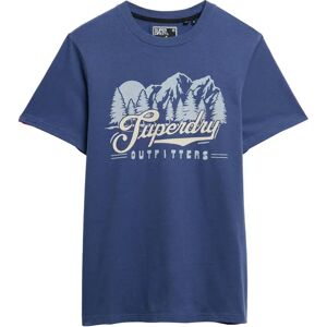 Superdry Outfitters Short Sleeve T-shirt Frontier Blue 2XL Men Superdry Outfitters Short Sleeve T-shirt Frontier Blue 2XL Men