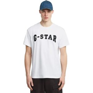 G-star Felt Logo Short Sleeve T-shirt White 2XL Men G-star Felt Logo Short Sleeve T-shirt White 2XL Men