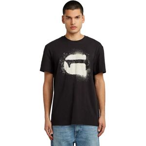 G-star Spray G Logo Short Sleeve T-shirt Dark Black L Men G-star Spray G Logo Short Sleeve T-shirt Dark Black L Men