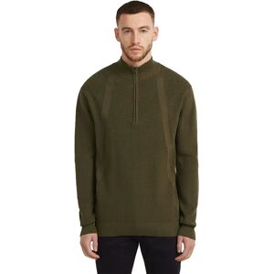 G-star Structure Half Zip Sweater Dark Olive M Men G-star Structure Half Zip Sweater Dark Olive M Men