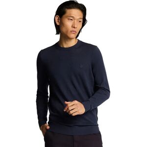 Lyle & Scott Tonal Superfine Sweater Dark Navy M Men Lyle & Scott Tonal Superfine Sweater Dark Navy M Men