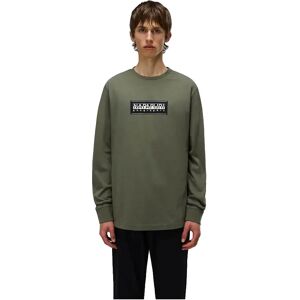 Napapijri Box Logo Long Sleeve T-shirt Tea Leaf XS Men Napapijri Box Logo Long Sleeve T-shirt Tea Leaf XS Men