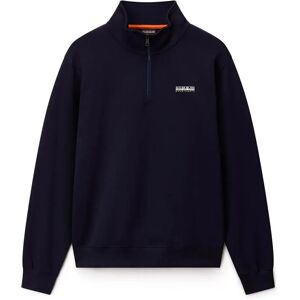 Napapijri Small Box Half Zip Sweatshirt Blu Marine 2XL Men Napapijri Small Box Half Zip Sweatshirt Blu Marine 2XL Men