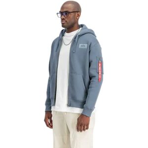 Alpha Industries Back Print Zip Hoodie Denim Blue M Men Alpha Industries Back Print Zip Hoodie Denim Blue M Men