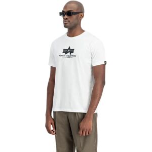 Alpha Industries Basic Rubber Short Sleeve T-shirt White / Black 2XL Men Alpha Industries Basic Rubber Short Sleeve T-shirt White / Black 2XL Men